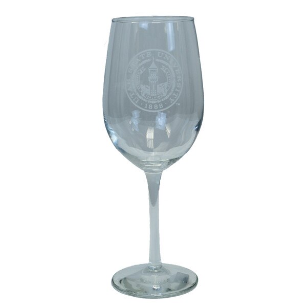 Wine Glass Etched Seal